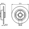 BOSCH | Bremsscheibe | 0 986 479 108