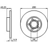 BOSCH | Bremsscheibe | 0 986 478 545