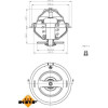 NRF | Thermostat, Kühlmittel | 725158