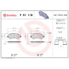 Brembo | Bremsbelagsatz, Scheibenbremse | P 61 118