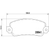 Brembo | Bremsbelagsatz, Scheibenbremse | P 23 014