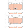 TRW | Bremsbelagsatz, Scheibenbremse | GDB3515