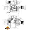 NRF | Thermostat, Kühlmittel | 725058