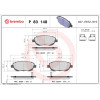 Brembo | Bremsbelagsatz, Scheibenbremse | P 83 148