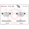 Brembo | Bremsbelagsatz, Scheibenbremse | P 61 135