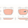 TRW | Bremsbelagsatz, Scheibenbremse | GDB1209