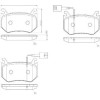 Brembo | Bremsbelagsatz, Scheibenbremse | P 23 184