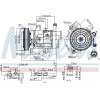 Nissens | Kompressor, Klimaanlage | 890159