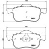 Brembo | Bremsbelagsatz, Scheibenbremse | P 86 020