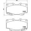 Brembo | Bremsbelagsatz, Scheibenbremse | P 83 069