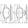 BOSCH | Bremsbelagsatz, Scheibenbremse | 0 986 494 396