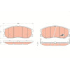 TRW | Bremsbelagsatz, Scheibenbremse | GDB1715
