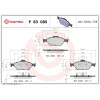 Brembo | Bremsbelagsatz, Scheibenbremse | P 83 085