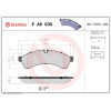 Brembo | Bremsbelagsatz, Scheibenbremse | P A6 030