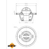 NRF | Thermostat, Kühlmittel | 725156