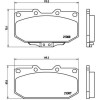 Brembo | Bremsbelagsatz, Scheibenbremse | P 56 025