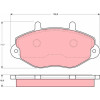 TRW | Bremsbelagsatz, Scheibenbremse | GDB1080