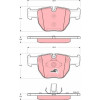 TRW | Bremsbelagsatz, Scheibenbremse | GDB1526