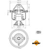 NRF | Thermostat, Kühlmittel | 725199