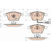 TRW | Bremsbelagsatz, Scheibenbremse | GDB1616