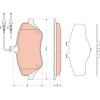 TRW | Bremsbelagsatz, Scheibenbremse | GDB1663