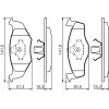 BOSCH | Bremsbelagsatz, Scheibenbremse | 0 986 424 449