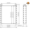 NRF | Wärmetauscher, Innenraumheizung | ohne Rohr | 54381