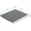 BOSCH 1 987 432 543 Innenraumfilter Aktivkohlefilter, 252x235x32 mm