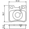 BOSCH | Bremsbelagsatz, Scheibenbremse | 0 986 490 260