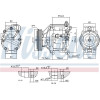 Nissens | Kompressor, Klimaanlage | 890047