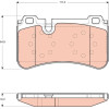 TRW | Bremsbelagsatz, Scheibenbremse | GDB1711
