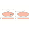 TRW | Bremsbelagsatz, Scheibenbremse | GDB1156