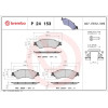 Brembo | Bremsbelagsatz, Scheibenbremse | P 24 153