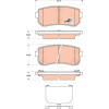 TRW | Bremsbelagsatz, Scheibenbremse | GDB3474