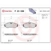 Brembo | Bremsbelagsatz, Scheibenbremse | P 23 069