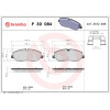 Brembo | Bremsbelagsatz, Scheibenbremse | P 30 084