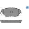 Meyle | Bremsbelagsatz, Scheibenbremse | 025 239 8317