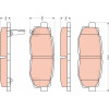 TRW | Bremsbelagsatz, Scheibenbremse | GDB3442