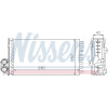 Nissens | Wärmetauscher, Innenraumheizung | 73356