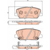 TRW | Bremsbelagsatz, Scheibenbremse | GDB3621
