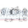 Nissens | Kompressor, Klimaanlage | 890739