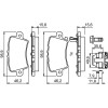 BOSCH | Bremsbelagsatz, Scheibenbremse | 0 986 494 642