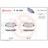 Brembo | Bremsbelagsatz, Scheibenbremse | P 18 024