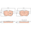 TRW | Bremsbelagsatz, Scheibenbremse | GDB1925