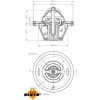 NRF | Thermostat, Kühlmittel | 725065