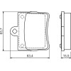 BOSCH | Bremsbelagsatz, Scheibenbremse | 0 986 494 017