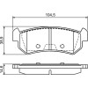 BOSCH | Bremsbelagsatz, Scheibenbremse | 0 986 494 133