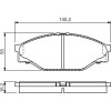 BOSCH | Bremsbelagsatz, Scheibenbremse | 0 986 424 225