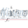 Nissens | Kompressor, Klimaanlage | 890045