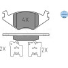 Meyle | Bremsbelagsatz, Scheibenbremse | 025 208 8917